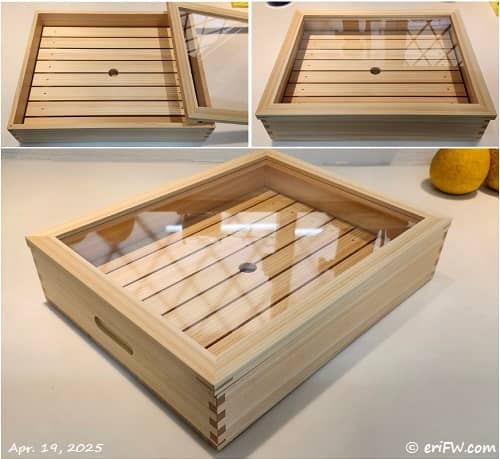 木製すしネタケースの画像