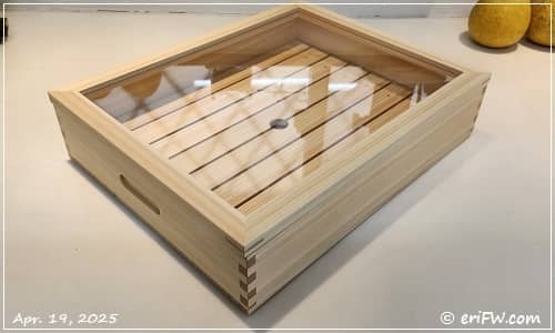 すし職人修行中・木製すしネタケースの画像