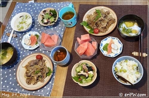 夕食の画像