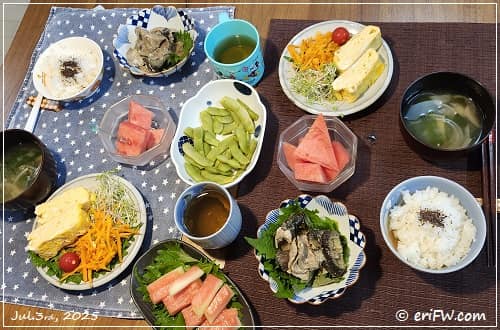 夕食の画像