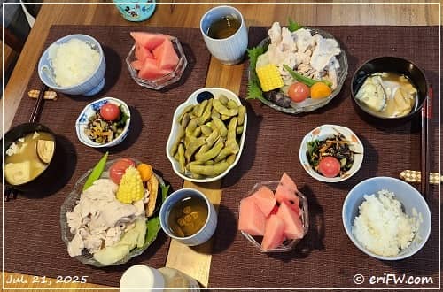 夕食の画像
